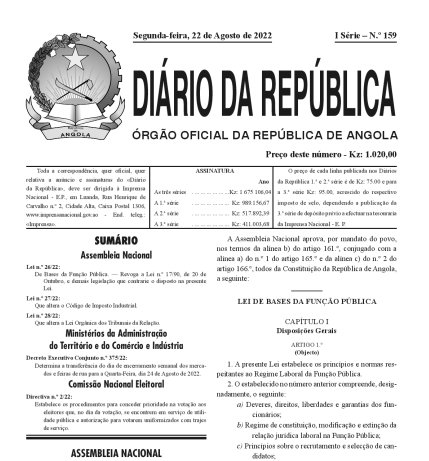 Lei de Bases da Função Pública